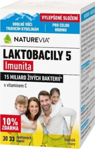 Swiss NatureVia Laktobacily 5 Imunita cps.33
