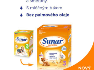 Sunar Complex 3 vanilka 600g - nový - balení 6 ks