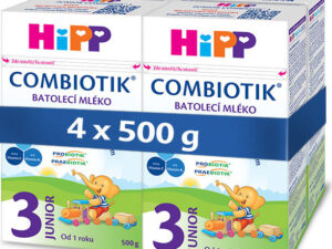 HiPP MLÉKO HiPP 3 JUNIOR Combiotik 4x500g - II. jakost