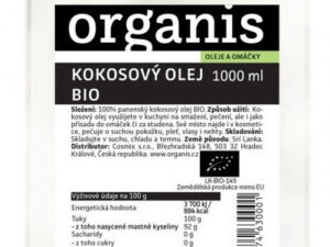 Organis Kokosový olej panenský BIO 1000 ml