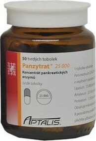 PANZYTRAT 25000U enterosolventní tvrdé tobolky 50