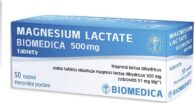 MAGNESIUM LACTATE BIOMEDICA 500MG neobalené tablety 50