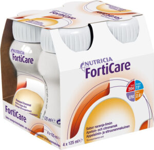 FORTICARE S PŘÍCHUTÍ POMERANČ A CITRÓN perorální SOL 4X125ML