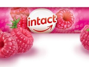 Intact rolička hroznový cukr s vit.C - malina 40g