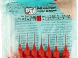 TePe mezizub.kartáčky červené 0.5mm 8ks sáček