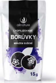 Allnature Borůvky mrazem sušené celé 15g