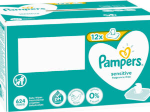 Pampers ubrousky Sensitive 12x52ks