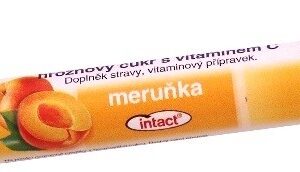 Intact rolička hroznový cukr s vit.C - meruňka 40g