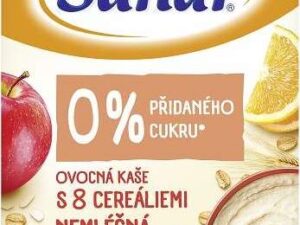 Sunar nemléčná ovocná kaše s 8 cereáliemi 220g