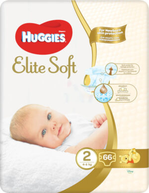 HUGGIES Elite Soft 2 4-6kg 66ks