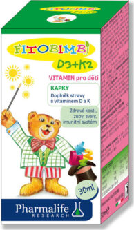 Pharmalife D3+K2 vitamin pro děti 30ml