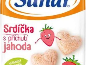 Sunar dětský snack jahodová srdíčka 50g
