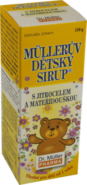 Müllerův dětský sirup s jitrocelem a mateříd.130g