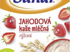 Sunar mléčná kašička jahodová 225g C-183