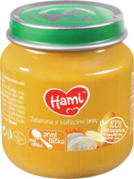 NUTRICIA Hami Zelenina s kuřecími prsy první lžička 4+ 125 g