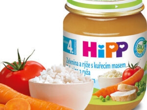 HiPP zeleninová omáčka s rýží a kuřetem 125 g