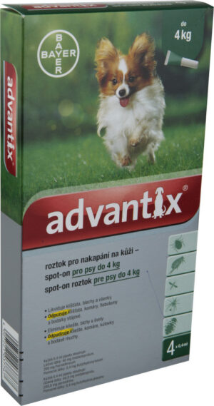 Advantix pro psy do 4kg spot-on 4x0.4ml
