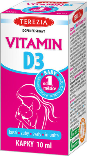 TEREZIA VITAMIN D3 BABY od 1.měsíce 400 IU 10ml