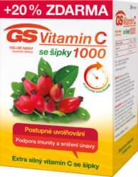 GS Vitamin C1000 se šípky tbl.100+20 - II. jakost