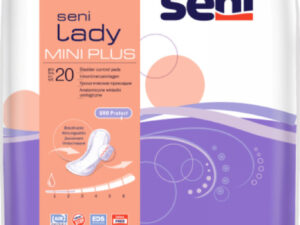 SENI LADY MINI PLUS VLOŽKY ABSORPČNÍ PRO ŽENY, 9X25CM, 300ML, 20KS