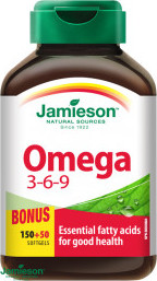 Jamieson Omega 3-6-9 1200 mg 150+50 cps.