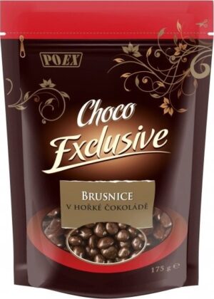 POEX Choco Exclusive Brusnice v hořké čoko.175g