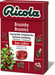 RICOLA Cranberry-brusinky bez cukru 40g