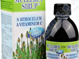 Müllerův sirup s jitrocelem bez cukru 245ml