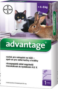 Advantage 80mg pro v.kočky+králíky spot-on 4x0.8ml