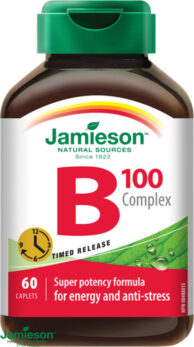 JAMIESON B-komplex 100mg s postupným uvolň.tbl.60