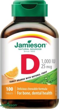 JAMIESON Vitamín D3 1000IU pomeranč cucací tbl.100