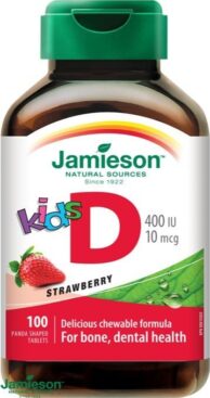 JAMIESON Vitamín D3 Kids jahoda cucací tbl.100