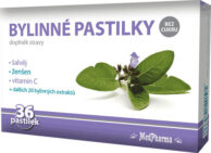 MedPharma Bylinné pastilky šalvěj 36ks