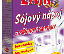 Sójový nápoj Zajíc s příchutí smetany 400g