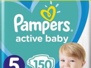 Pampers Active Baby Pleny 5 Junior 11-16kg Monthly Pack 150 ks