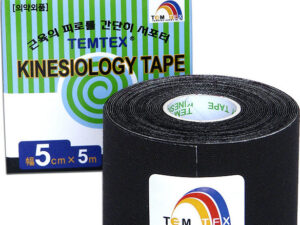 Tejp. TEMTEX kinesio tape černá 5cmx5m