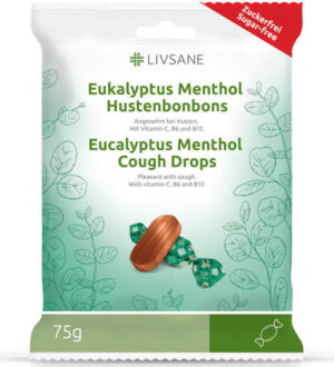 LIVSANE Bonbóny bylinné s vitaminy mentol 75g