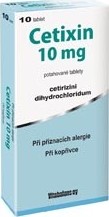CETIXIN 10MG potahované tablety 10