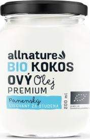 Allnature Kokosový olej panenský BIO 200 ml