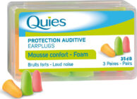 Quies Pěnové chrániče sluchu (3páry)