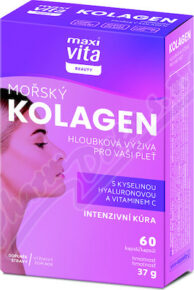 MaxiVita Beauty Mořský kolagen+kys.hyalur. cps.60