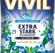 Vivil Extra silný mentol+vit.C bez cukru 80g