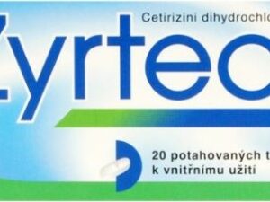 ZYRTEC 10MG potahované tablety 20