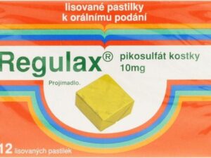 REGULAX PIKOSULFÁT KOSTKY 10MG lisovaná pastilka 12