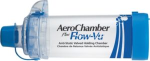 AEROCHAMBER PLUS FLOW-VU ANTI-STATIC VHC INHALAČNÍ NÁSTAVEC S CHLOPNÍ A NÁUSTKEM