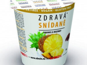 Zdravá snídaně od Obezinu ananas a rozinky 78g