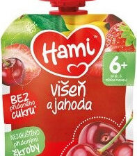 Hami příkrm OK višeň a jahoda 90g C-37