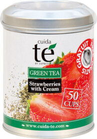 Čaj Cuida Te sypaný zelený Smetanové jahody 100g