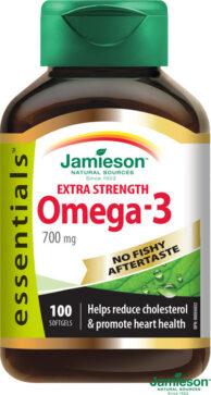 JAMIESON Omega-3 EXTRA 700mg cps.100