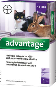 Advantage velké kočky a králíky spot-on 1x0.8ml